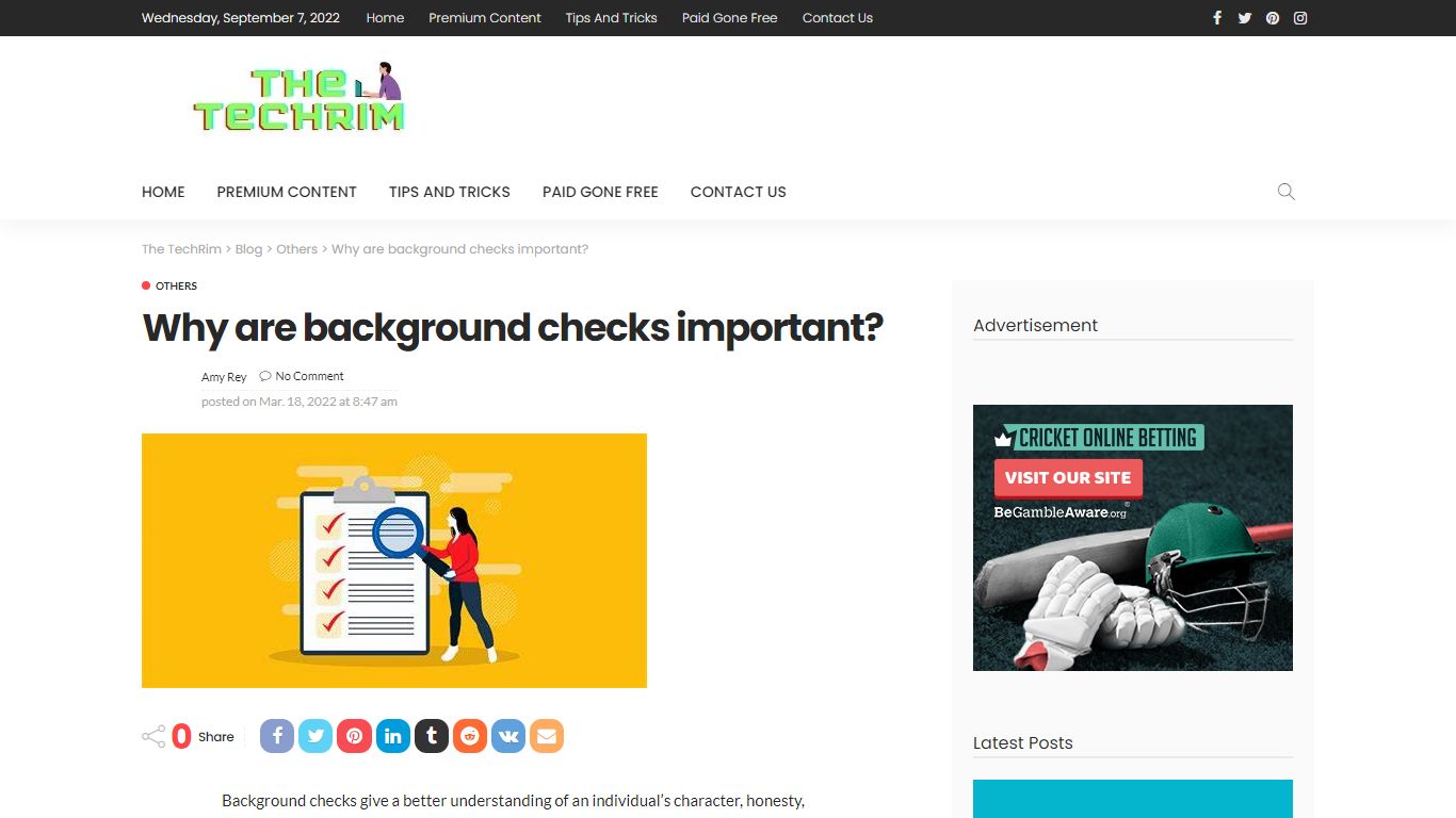 Why are background checks important? | The TechRim